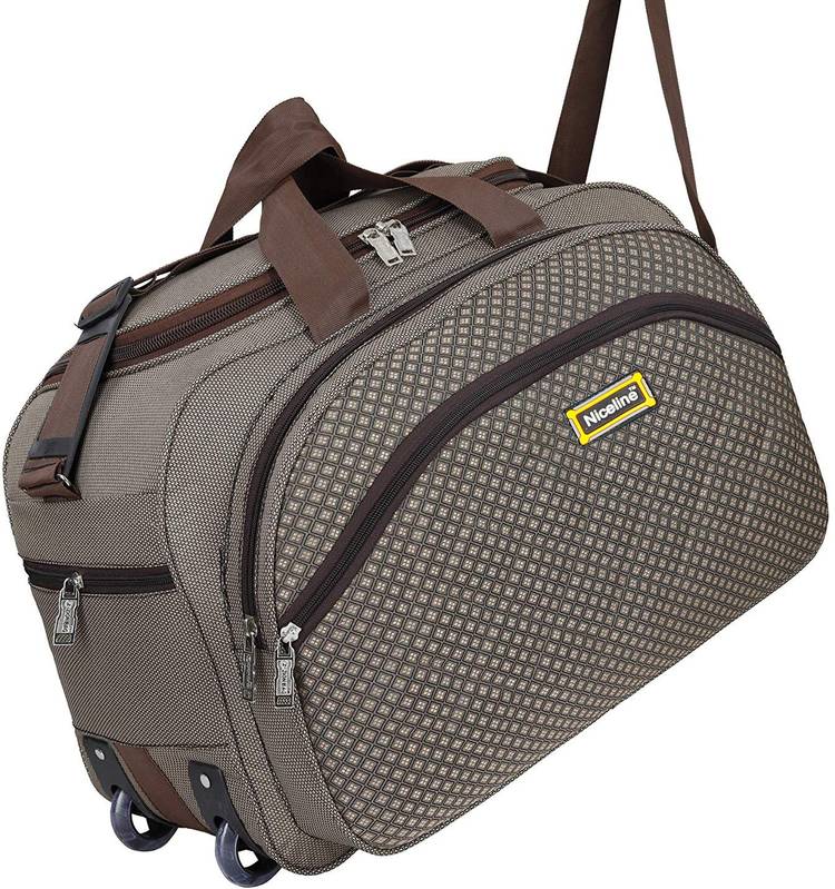 Nice Line (Expandable) Expandable Travel Duffel Bag With Roller Wheels For Both ` Duffel Strolley Bag