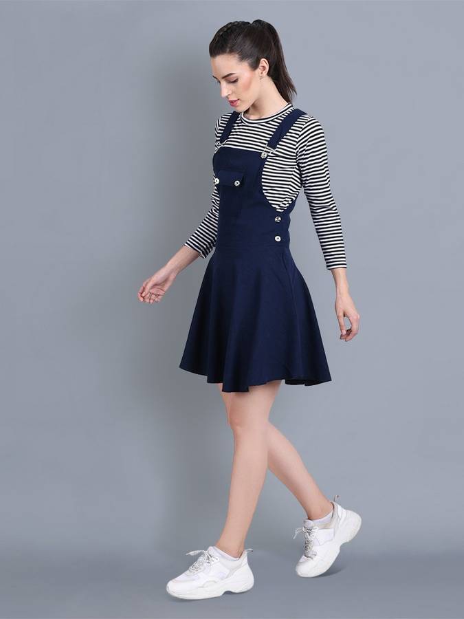 Women Dark Blue Dungaree