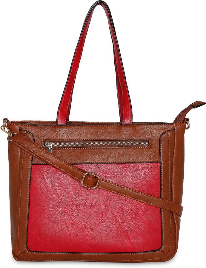 Women Brown, Red Shoulder Bag
