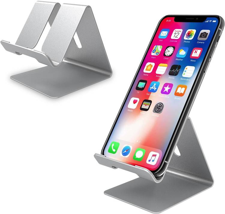 TIZUM Aluminium Portable Stand With Convenient Charging Port Design For All Smartphone Mobile Holder