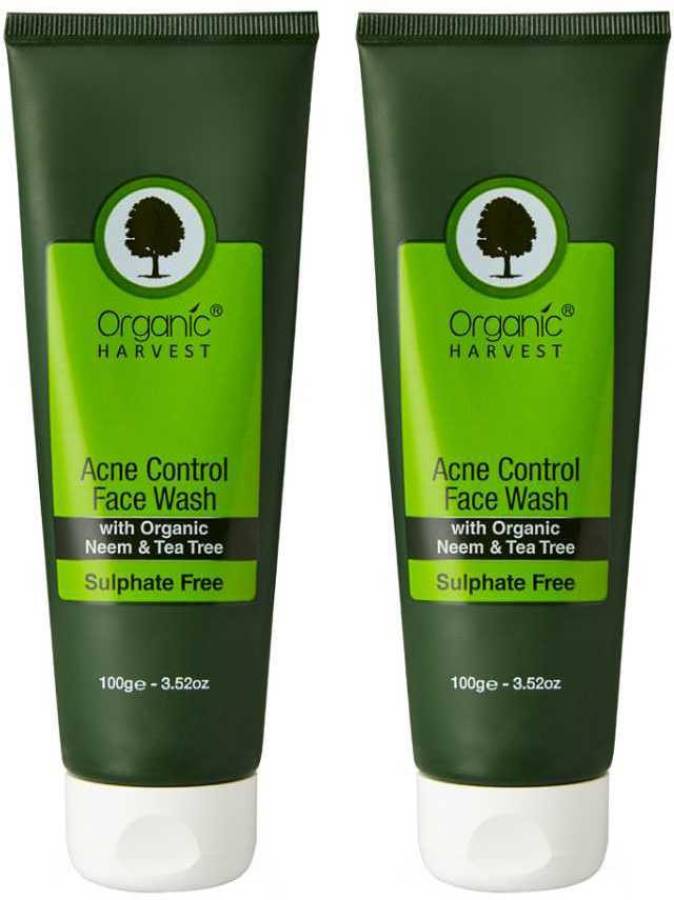 Organic Harvest Acne Control  for women, girls for daily use | For Pimples, Acne Scars or Marks, Acne Prone Oily Skin | Paraben & Sulphate Free Face Wash Price in India