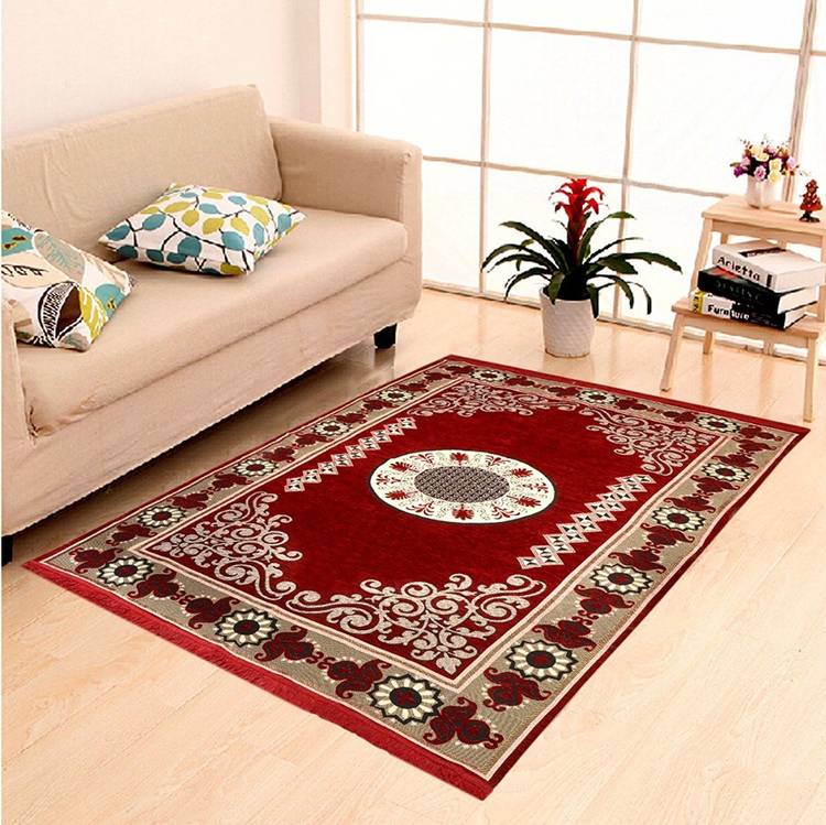 Crosmo Maroon Cotton Carpet