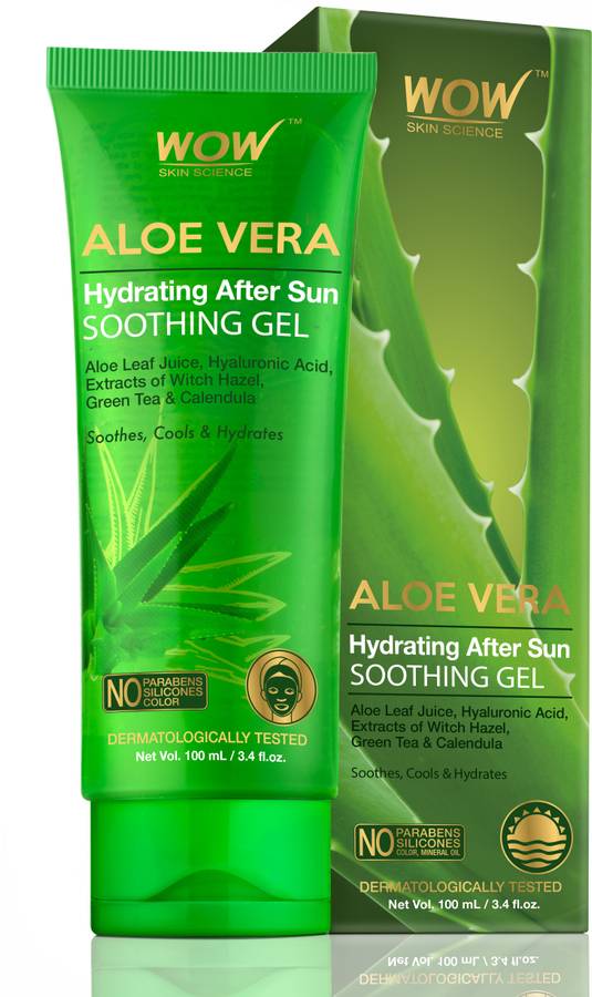 WOW Skin Science Aloe Vera Hydrating After Sun Soothing Gel - 100 mL - Tube