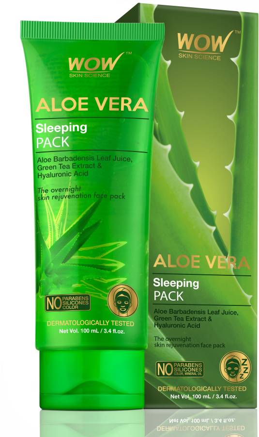 WOW SKIN SCIENCE Aloe Vera Sleeping Pack - 100 mL - Tube Price in India