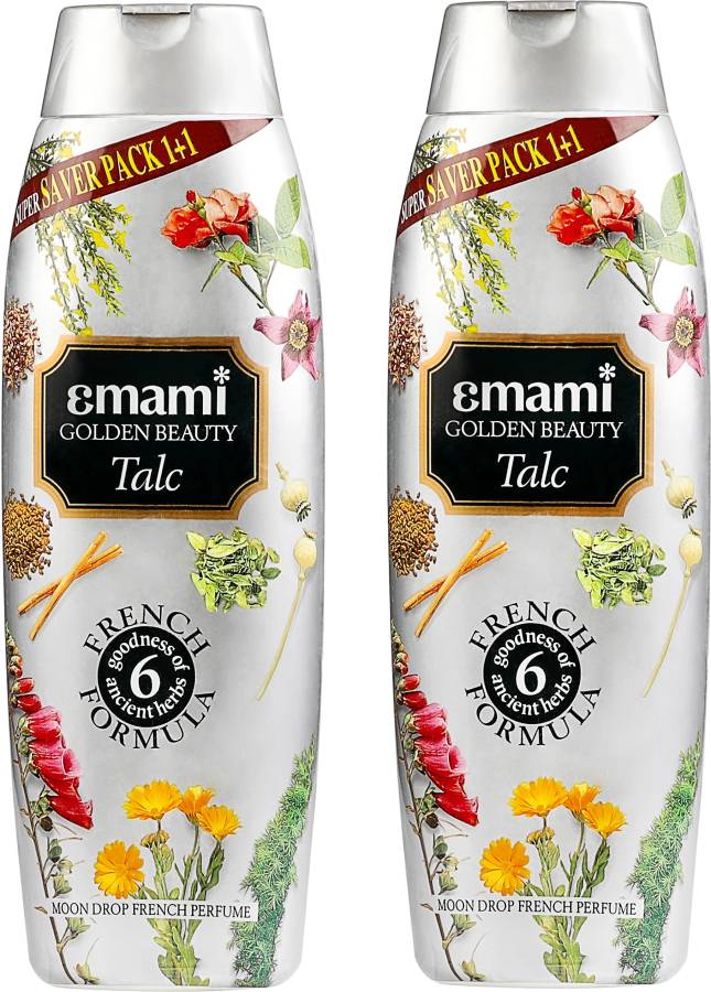 EMAMI Golden Beauty Moon Drop French Perfume Talc Price in India