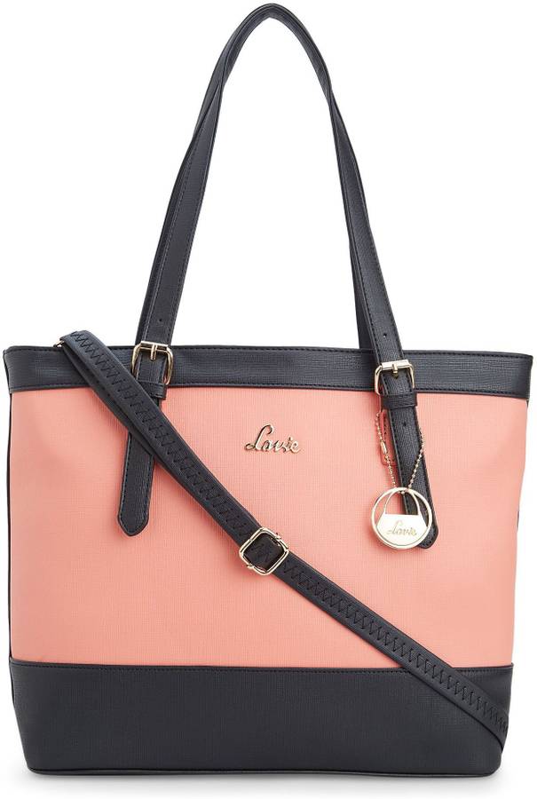 Women Pink, Black Tote