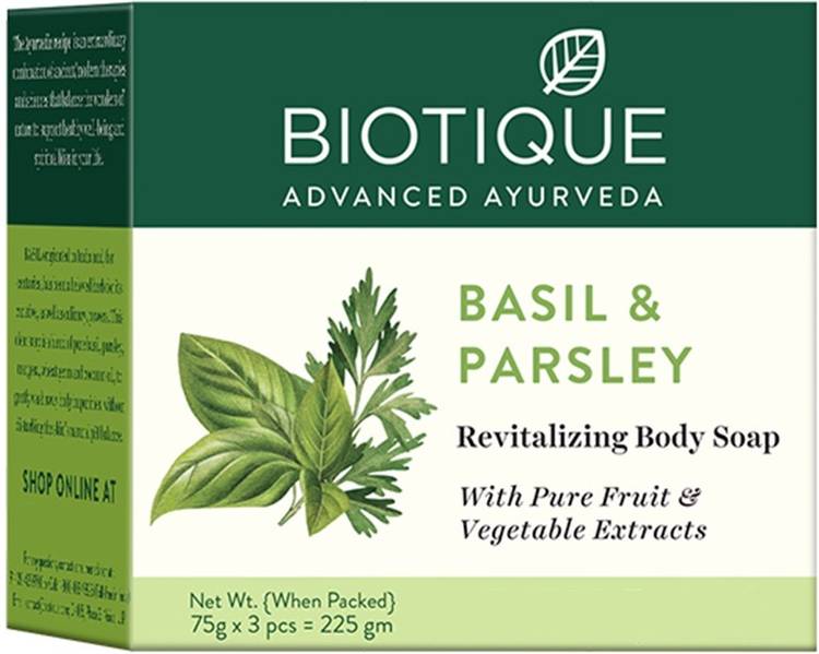 BIOTIQUE Basil and Parsley Revitalizing Body Soap