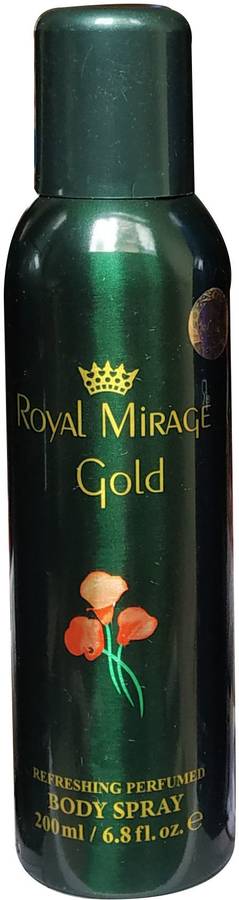 Royal Mirage GOLD (PACK OF 1) Deodorant Spray  -  For Men & Women