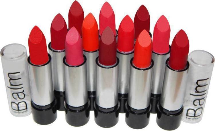 SWIPA Balm super matte lipstick combo Pack of-12 Price in India