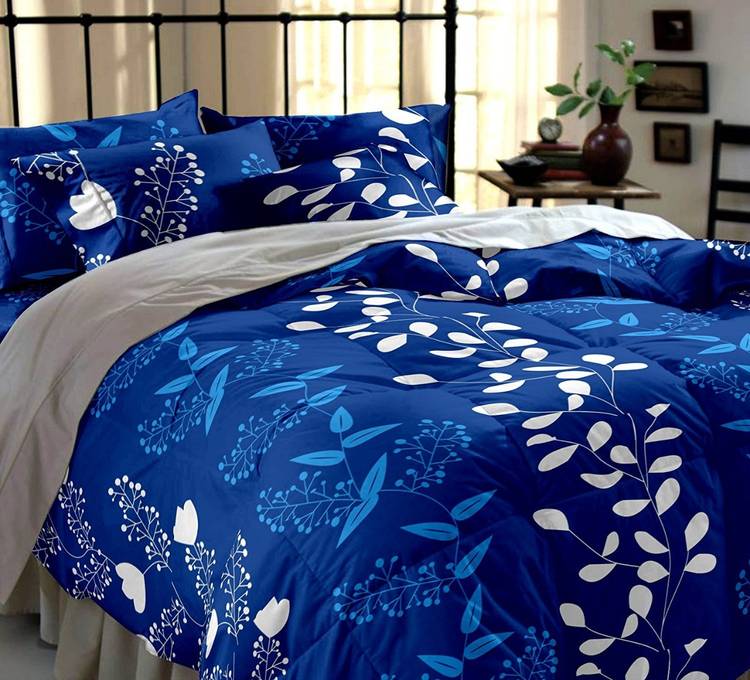 Decor Home 140 TC Microfiber Double Printed Bedsheet