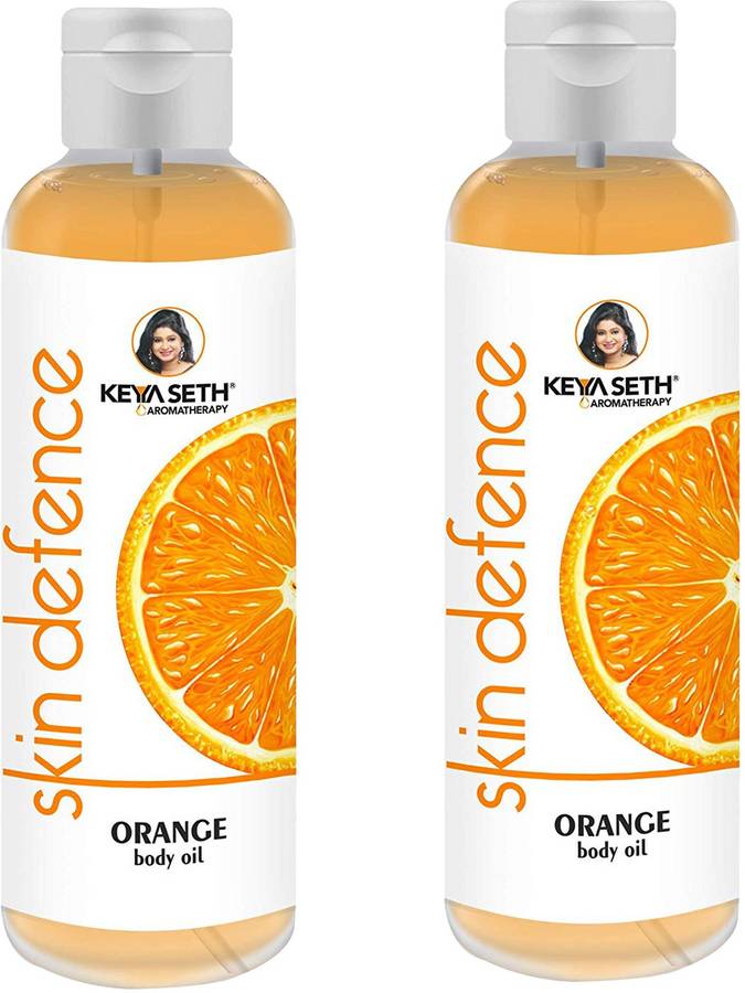 KEYA SETHS AROMATHERAPY SKIN DEFENSE ORANGE OIL pack of (2 x 200 ml)