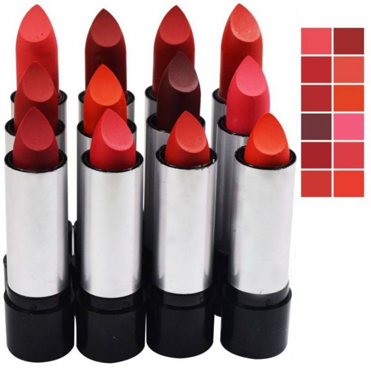 SWIPA Balm Combo Super Matte Lipstick(Set Of-12) Price in India