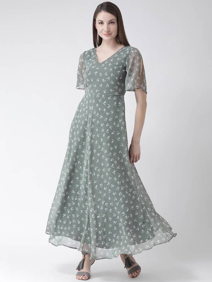 Women Maxi Grey Dress Price in India