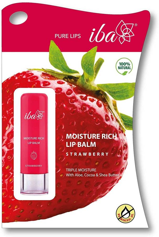 Iba Moisture Rich Lip Balm Strawberry Price in India