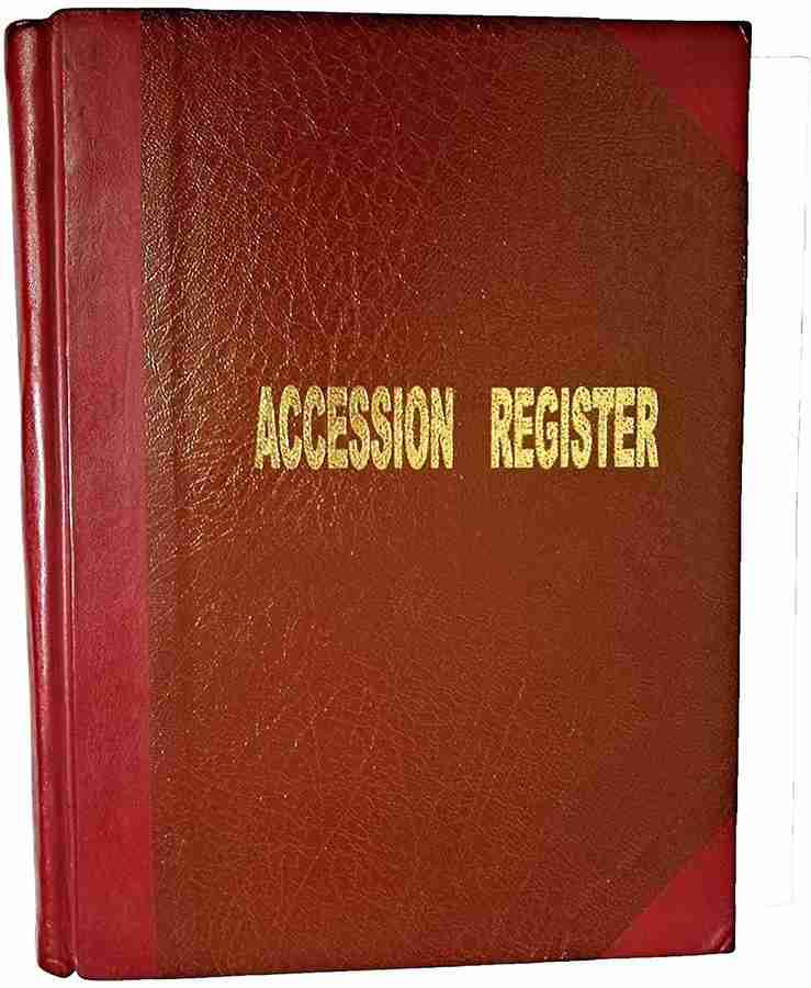 LRS Library Accession Register Pure Leather Binding 100GSM Paper lrs-library-accession-register-pure-leather-binding-100gsm-paper