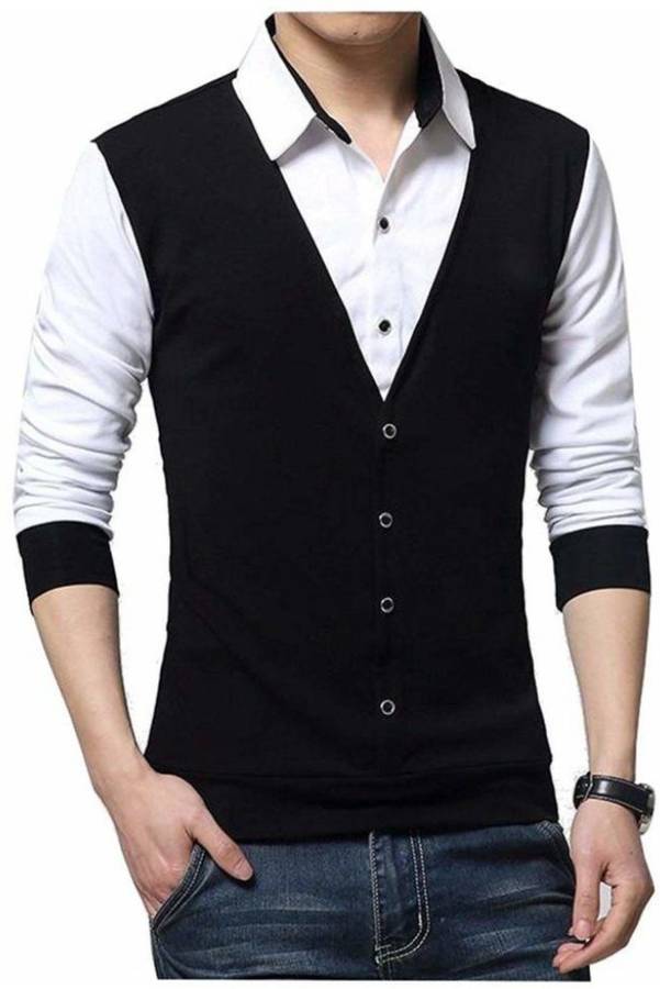 Men Regular Fit Solid Casual Shirt