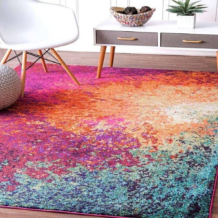 Status Multicolor Polyester Carpet
