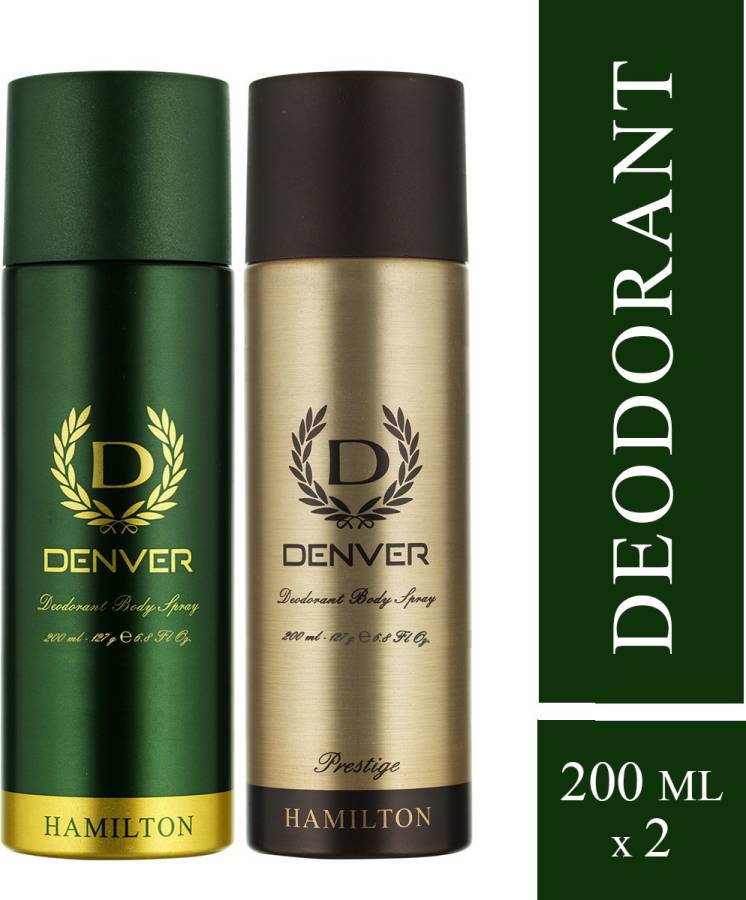 Denver Hamilton and Prestige Combo Deodorant Spray  -  For Men