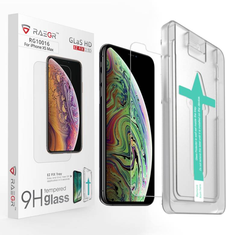 RAEGR Tempered Glass Guard for Apple iPhone XS Max