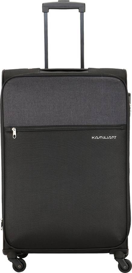 Medium Check-in Luggage (67 cm) - KAM CAMEROON SP67cm-BLACK - Black