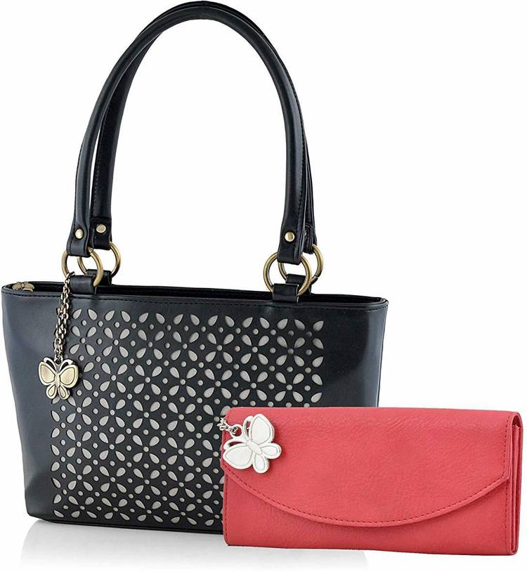 Women Black, Red Shoulder Bag