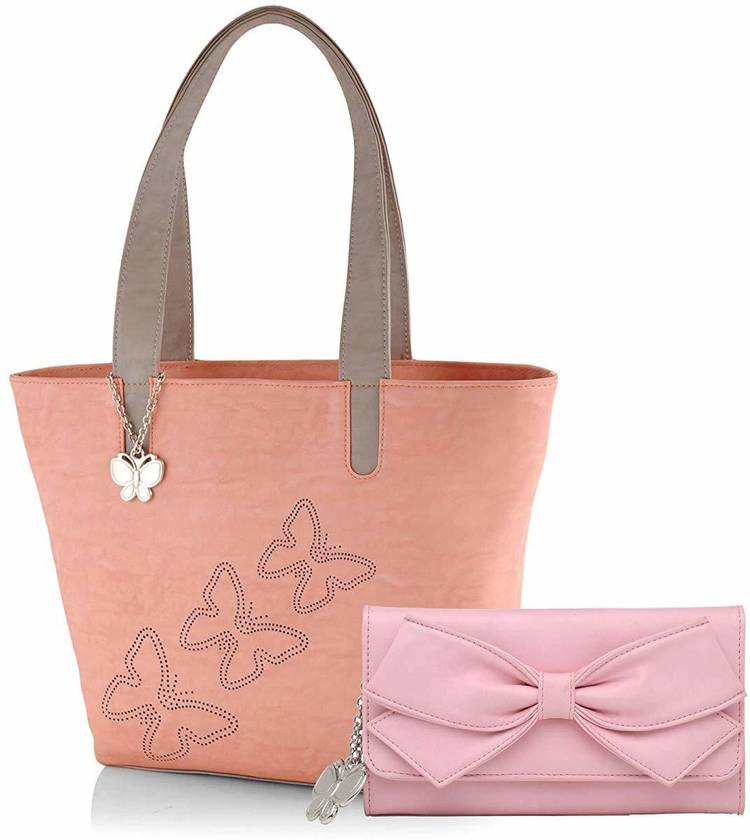 Women Pink, Grey, Pink Shoulder Bag