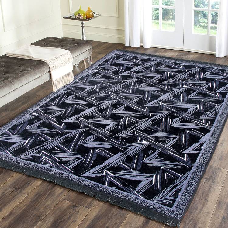 Flipkart SmartBuy Black Chenille Carpet