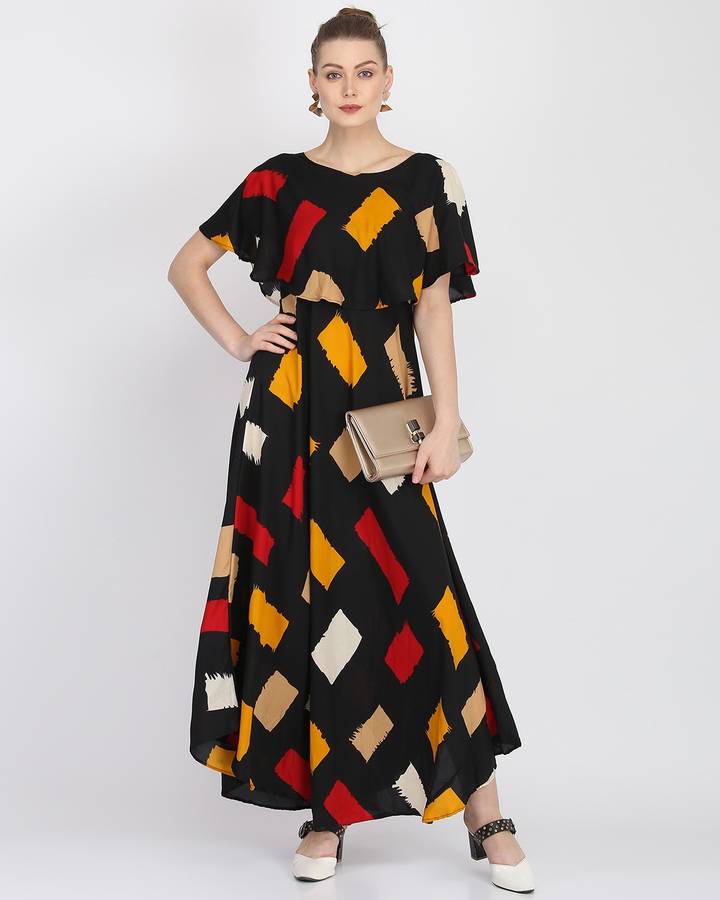 Women Maxi Multicolor Dress