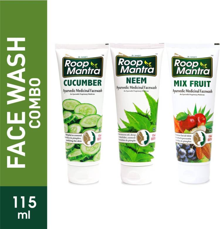 Roop Mantra  (Cucumber + Neem + Mix Fruit) 115ml Face Wash Price in India