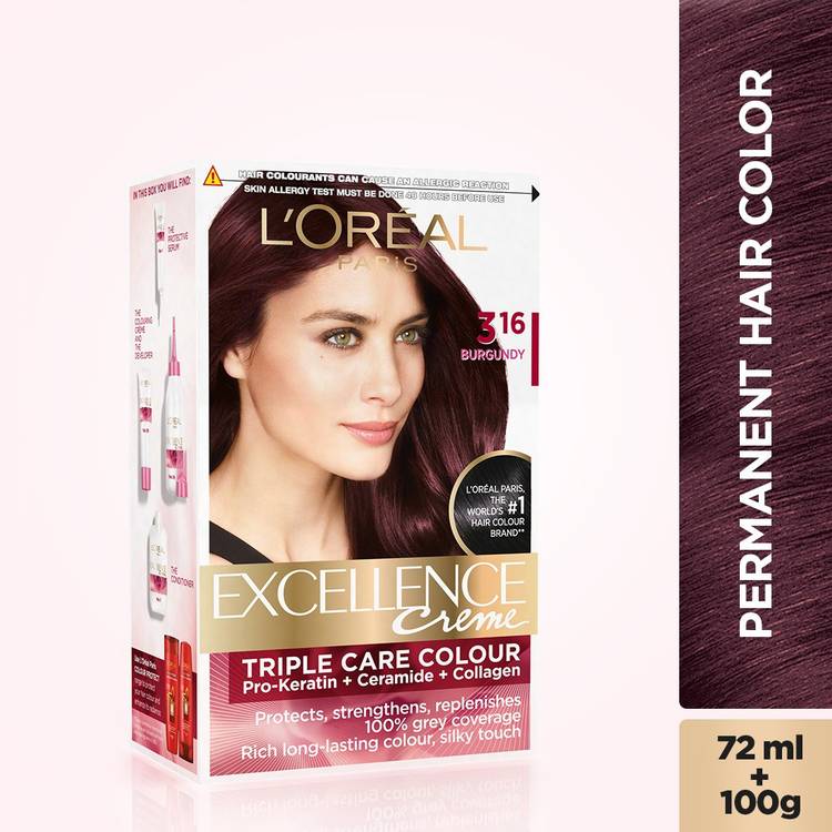 L'Oreal Paris Excellence Creme , Burgundy 3.16