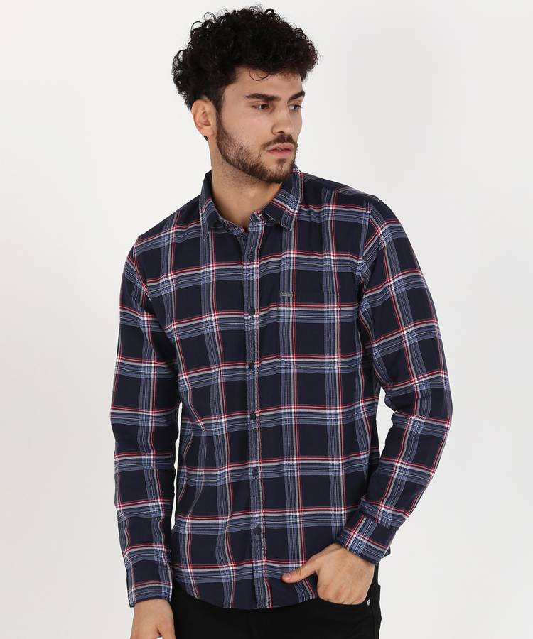 Men Checkered Casual Club Shirt