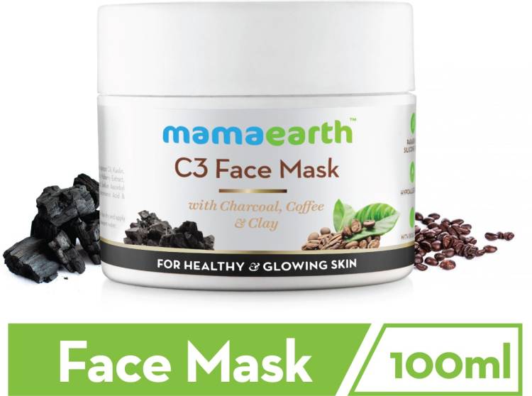 MamaEarth Charcoal, Coffee & Clay Face Mask to Reduce Pigmentation & Skin Lightening Price in India