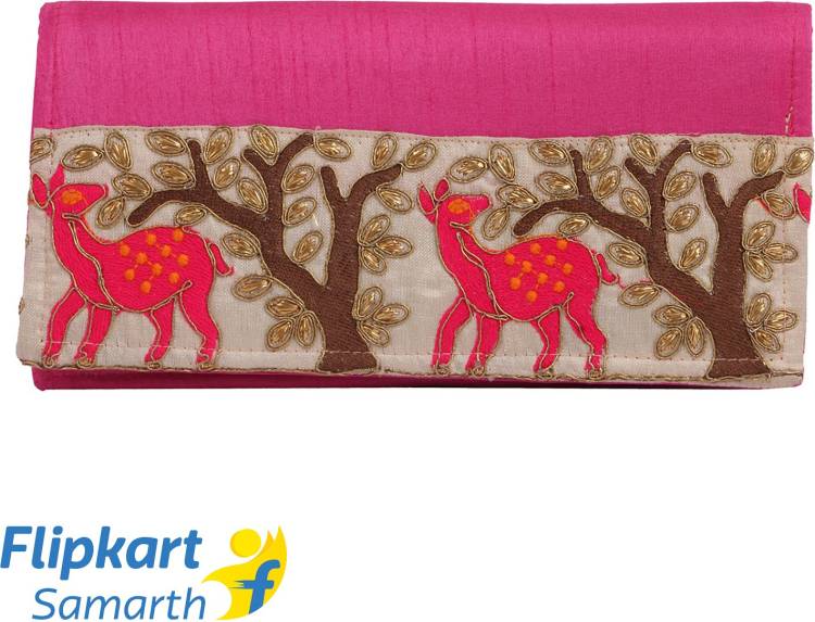 Party, Formal, Casual Pink  Clutch Price in India