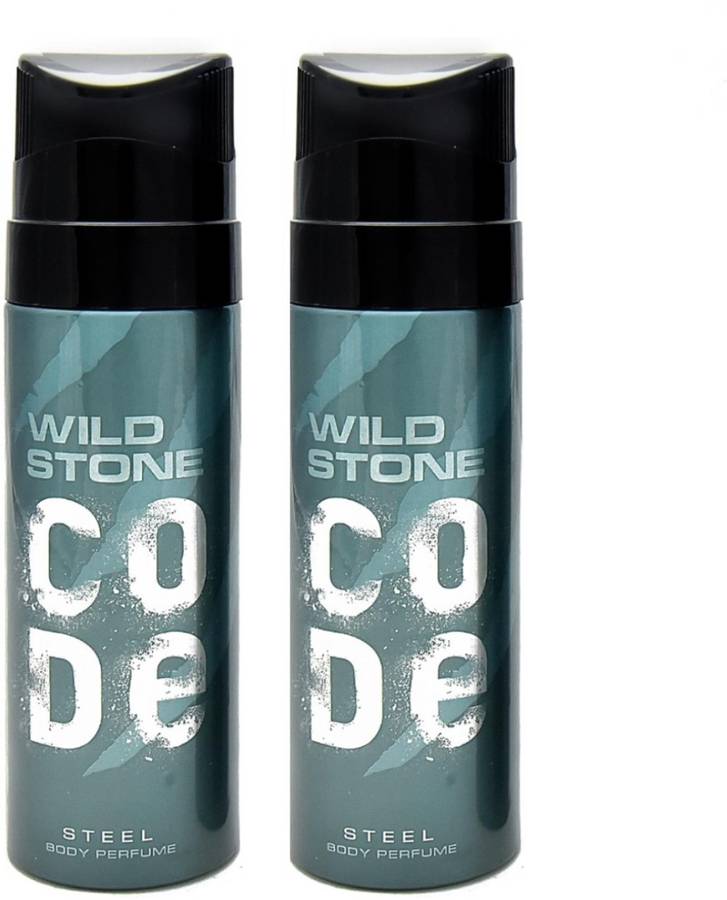 Wild Stone Code Steel Body Perfume set of 2 Perfume Body Spray  -  For Men