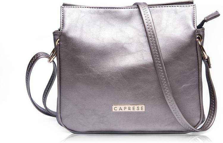 Silver Women Sling Bag
