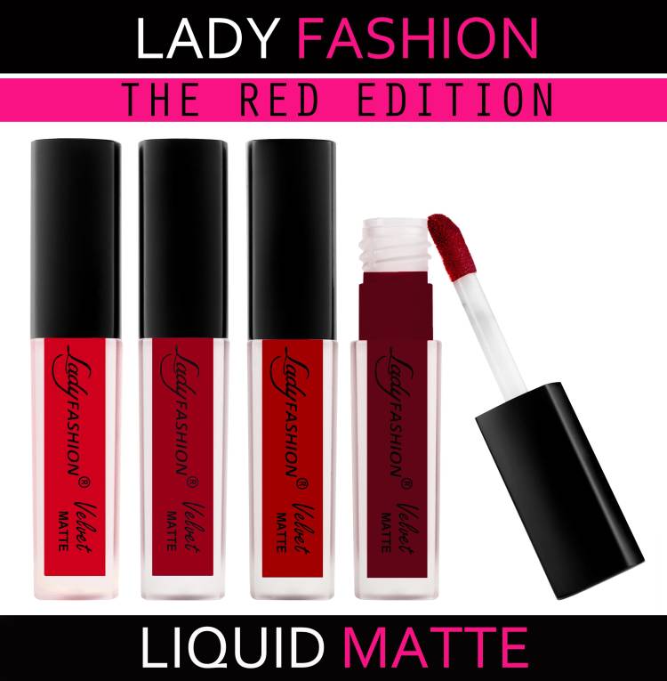 Lady FASHION The Red Edition Matte Liquid Lipstick Price in India