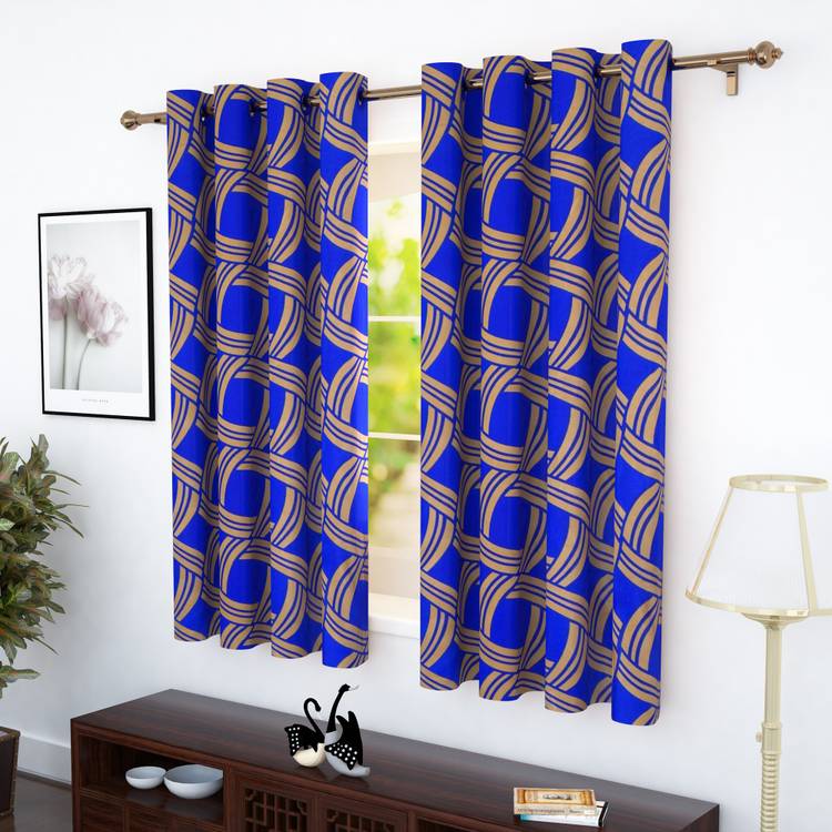 Story@home 152 cm (5 ft) Polyester Window Curtain (Pack Of 2)