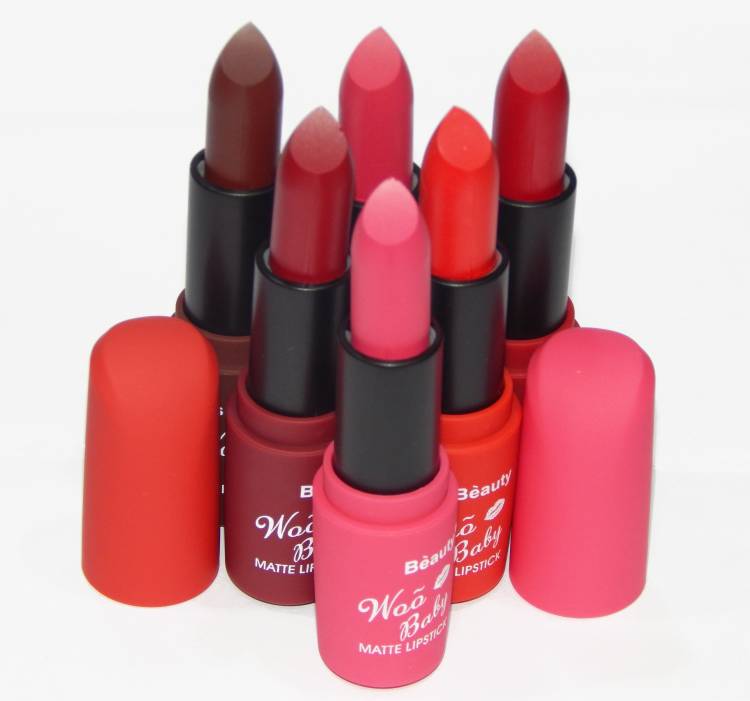 FIRSTZON Woo beauty matte combo lipstick pack of 6 Price in India