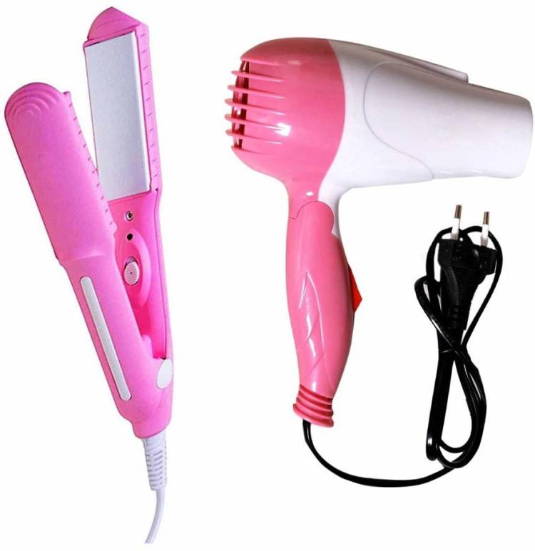 Nexteesh Combo of Hair Dryer NV-1290 and Hair Straightener Hair Dryer Price in India