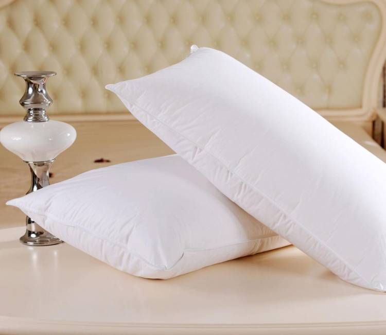 JDX Cotton Solid Sleeping Pillow Pack of 2