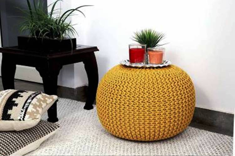 ROYAL DÉCOR Natural Fiber Pouf