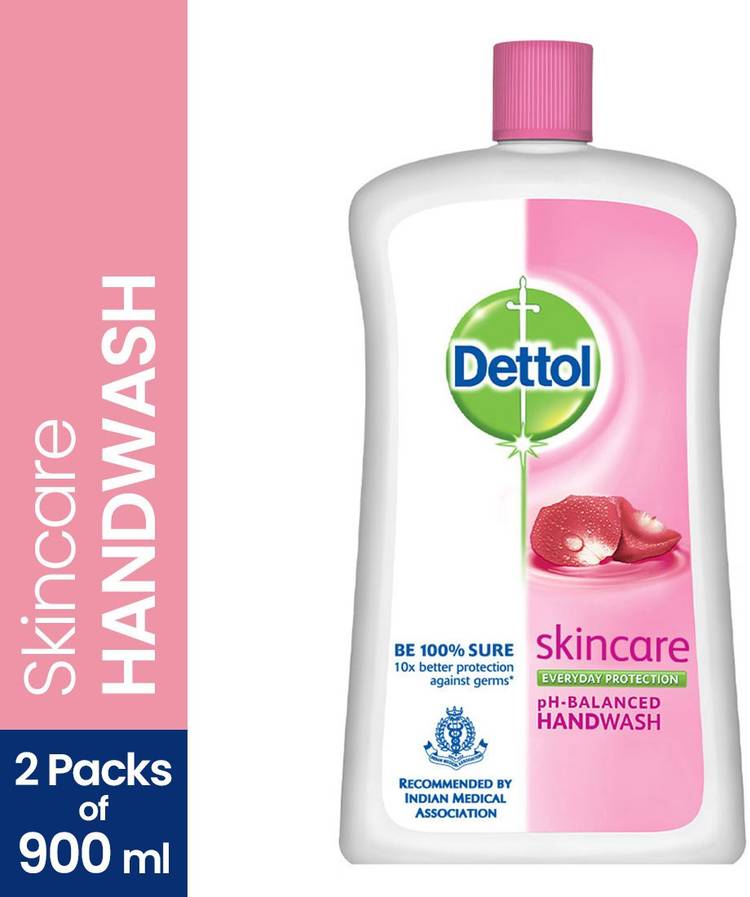 Dettol Liquid Handwash Soap Jar, Skincare - 900 ml Hand Wash Bottle