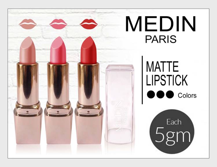 MEDIN Paris my look matte lipstick cosmetics makeup combo set of 3  Price in India