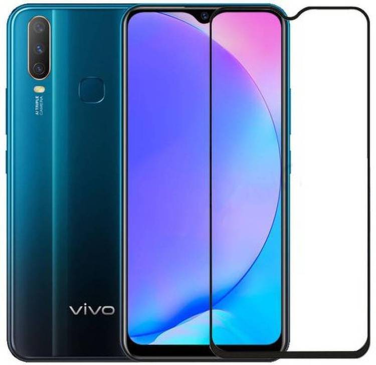 Desirtech Edge To Edge Tempered Glass for Vivo Y15, Vivo Y17, Vivo Y12, Vivo U10