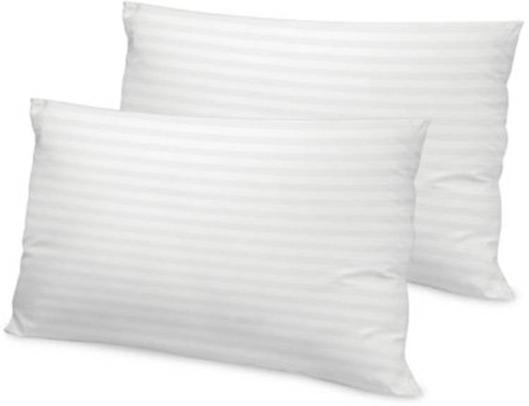 Sapna Sapna Economy Mix Hollow Fiber Pillow For Hotel and Home, Size-24"x16"x7" Set of 2 Microfibre Nature Sleeping Pillow Pack of 2