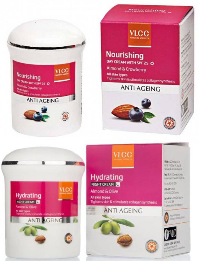 VLCC Anti Ageing Nourishing Day Cream & Hydrating Night cream Price in India