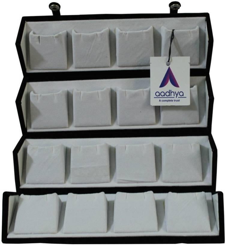 Aadhya 16 pair earring stuids storage box Vanity Box Price in India