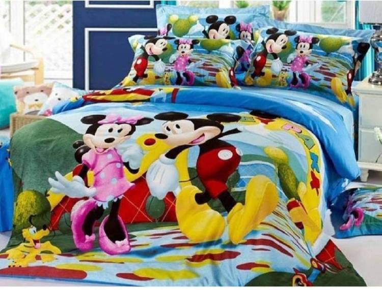 Italian Fab 120 TC Microfiber Double Printed Bedsheet