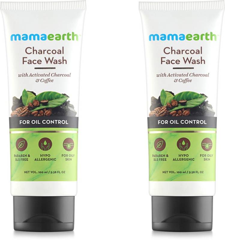 MamaEarth Charcoal Natural  for oil control and pollution defence Face Wash Price in India