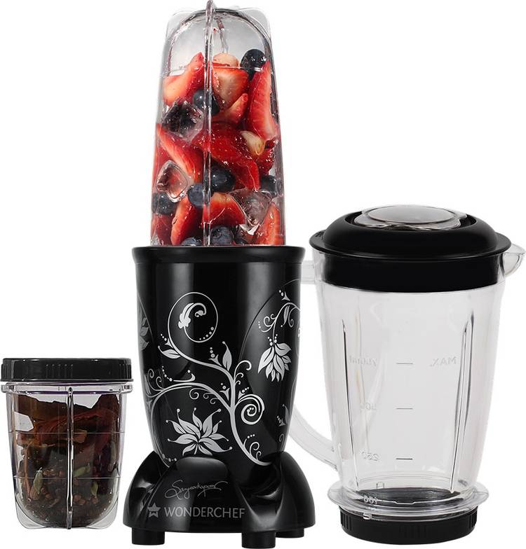 WONDERCHEF 654321 Nutri-blend Black with Jar 400 W Juicer Mixer Grinder